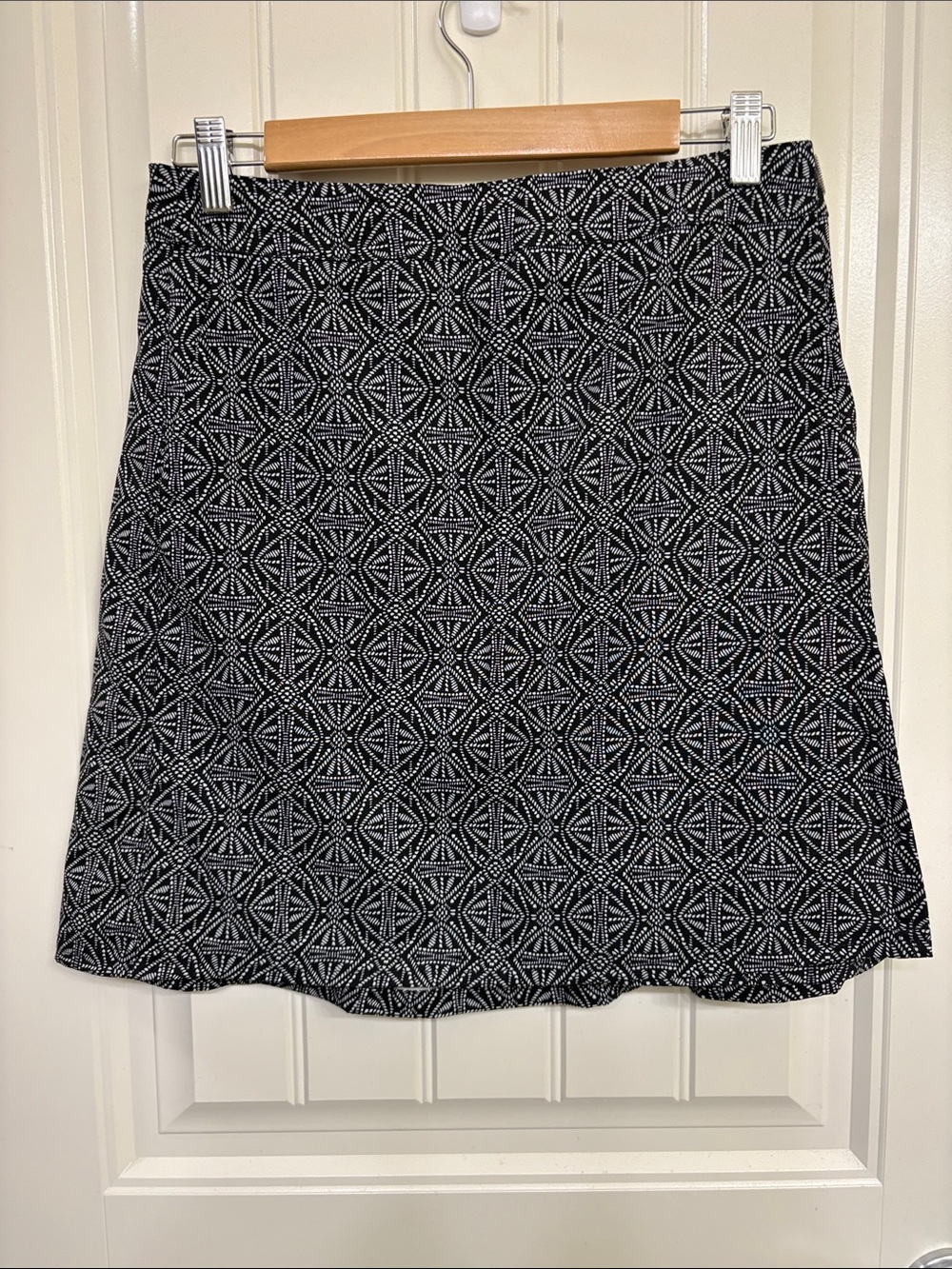 Ripskirt Black Patterned A-Line Skirt